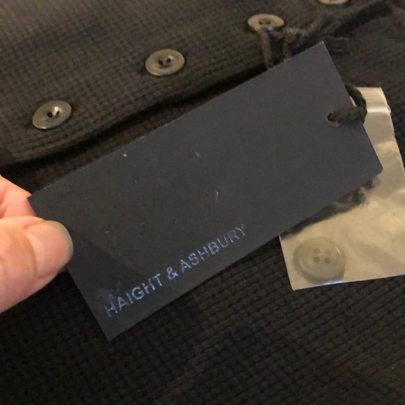 Haight and Ashbury Long Sleeve Henleey - Picture 3 of 5